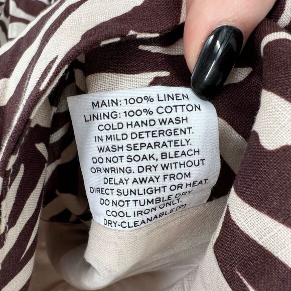 Free People RUMER Cyrus Blazer Linen Dress Zebra XS NWT - Picture 14 of 15